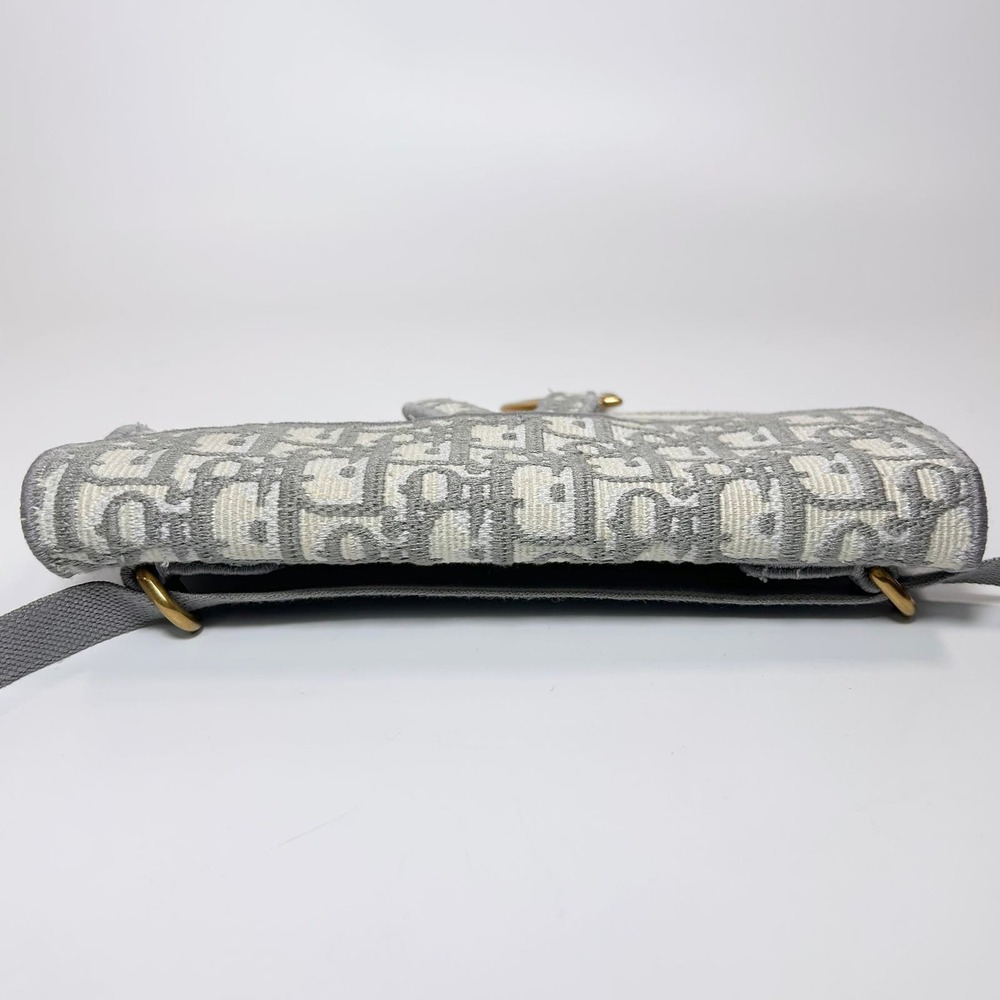 Christian Dior Oblique Slim Saddle Belt Pouch - Picture 4 of 11